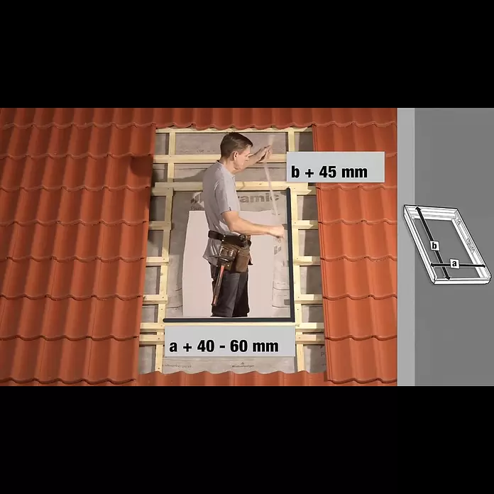 Solid Elements Dachfenster Pro Safe55 x 78 cm - Einbau Solid Elements Dachfenster