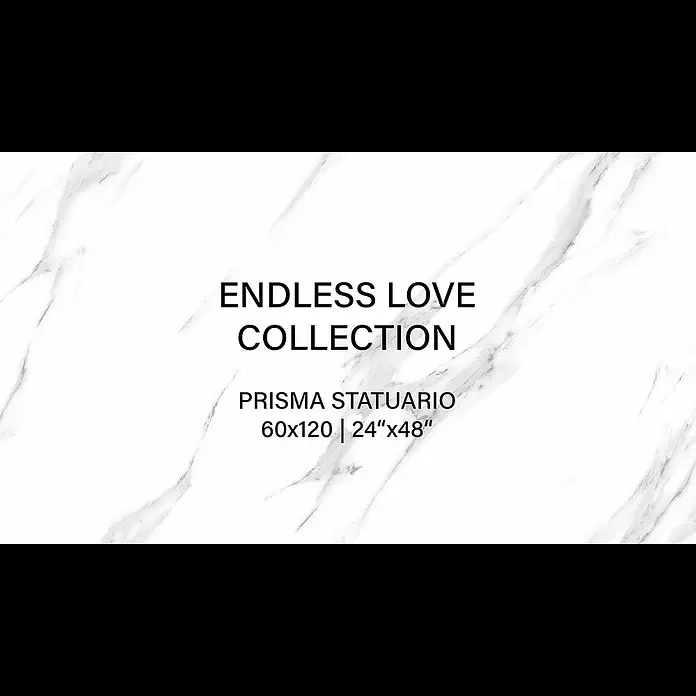 Feinsteinzeugfliese Prisma Statuario - 60 x 120 cm, Stärke: 9 mm, Weiß/Grau, Hochglänzend - ENDLESS LOVE Collection by Floor Italia ceramiche | Design: PRISMA STATUARIO