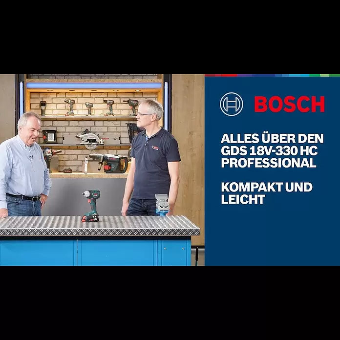 Bosch Professional AMPShare 18V Akku-Drehschlagschrauber GDS 18V-330 HC - 18 V, Ohne Akku, Max. Drehmoment: 330 Nm - Alles ber den Akku-Drehschlagschrauber GDS 18V-330 HC Professional