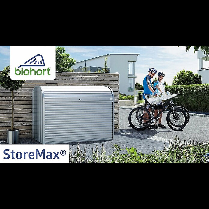 Biohort StoreMax Garten-Aufbewahrungsbox 120 (Dunkelgrau Metallic, L x B x H: 117 x 73 x 109 cm, Stahl) | BAUHAUS