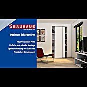 Optimum Schiebetür-Bau-Set (Weiß/Grau, 120 x 250 cm) | BAUHAUS