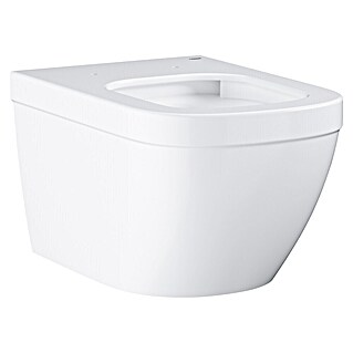 Grohe Euro Ceramic Hangend Toilet Type 2 zonder zitting (Zonder spoelrand, Voorzien van standaardglazuur, Spoelvorm: Diep, Uitlaat toilet: Horizontaal, Wit)