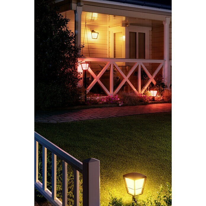 Philips Hue Led-wandlamp voor buiten (1 lampen, 15 W, Lichtkleur: Bont, IP44)