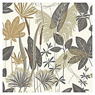 Papel pintado Hojas (Chocolate, 10 x 0,53 m)