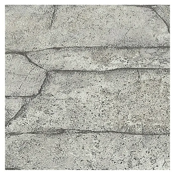 Papel pintado Muro de piedra - Blanco, 10 x 0,53 m - Textura de pared de piedra gris con detalles sutiles y superficie natural para diversos proyectos de diseño.