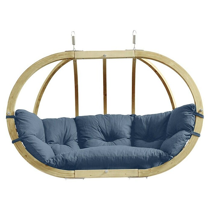 Amazonas Hängesessel Globo Royal Chair (L x B x H: 176 x 72 x 118 cm, Natur/Blau) | BAUHAUS