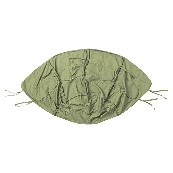 Amazonas Hängesessel Globo Chair - L x B x H: 69 x 118 x 121 cm, Natur/Grün - Eine olivgrüne Wickeldecke mit mehreren Taschen und Bändern an den Rändern. Ideal für Reisen, um Babyutensilien ordentlich zu verstauen.