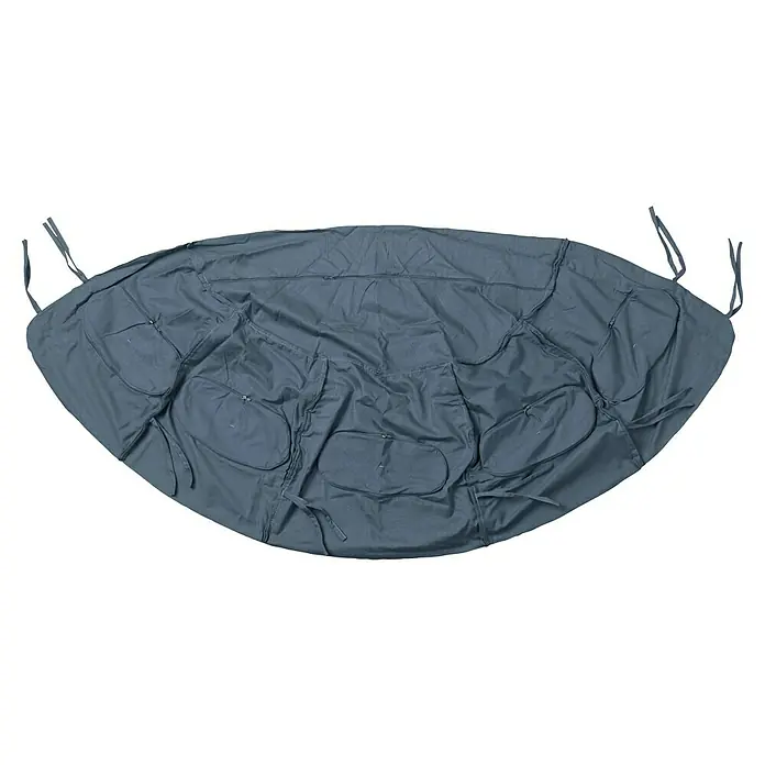 Amazonas Hängesessel Globo Royal Chair - L x B x H: 176 x 72 x 118 cm, Natur/Blau - Dunkelgraue Kofferraum-Organizer-Tasche mit zahlreichen Taschen und Befestigungsbändern. Perfekt für die Aufbewahrung von Gegenständen im Auto.