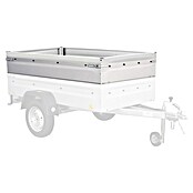 Bordwandaufsatz (34 cm, Silber, Passend für: Anhänger Tieflader TL-EU2 / TL-EB2) | BAUHAUS