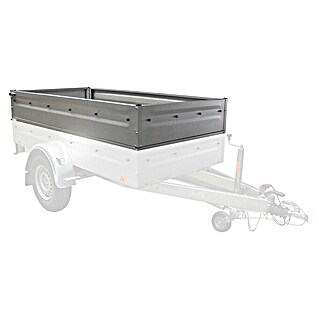 Bordwandaufsatz (34 cm, Grau, Passend für: Anhänger Tieflader TL-EU3 / TL-EB3)