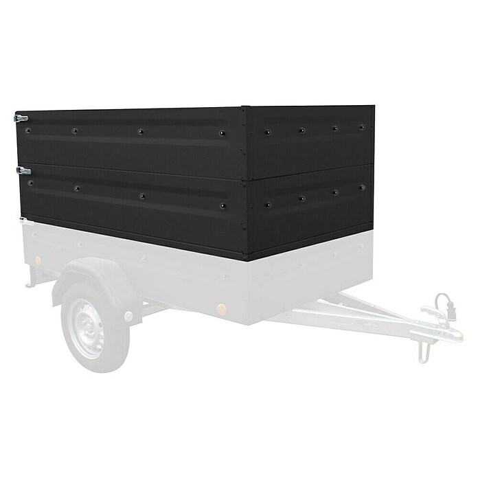 Bordwandaufsatz (68 cm, Schwarz, Passend für: Anhänger Tieflader TL-EU2 / TL-EB2) | BAUHAUS