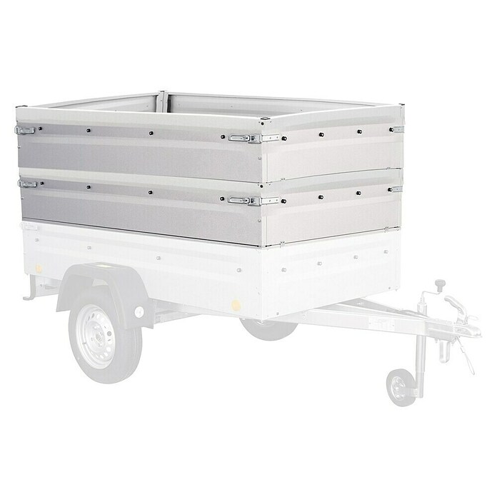 Bordwandaufsatz (68 cm, Silber, Passend für: Anhänger Tieflader TL-EU2 / TL-EB2) | BAUHAUS