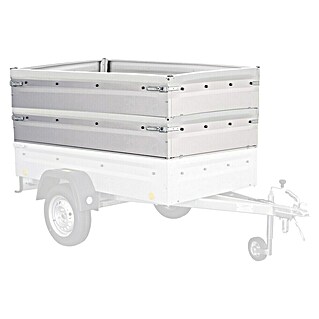 Bordwandaufsatz (68 cm, Silber, Passend für: Anhänger Tieflader TL-EU2 / TL-EB2)