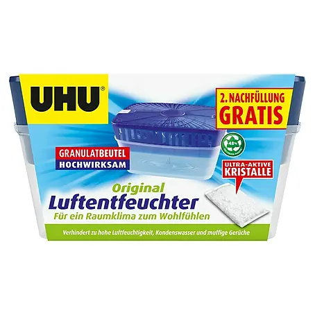 UHU Luftentfeuchter Originalpack +2. Nachfüllung gratis