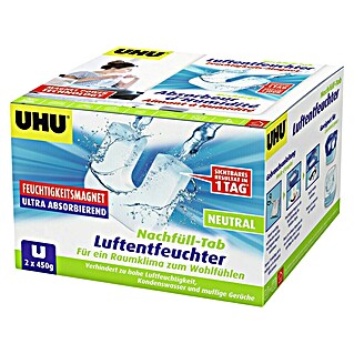 UHU Luftentfeuchter-Tabs (Neutral, 2 Stk. x 450 g)