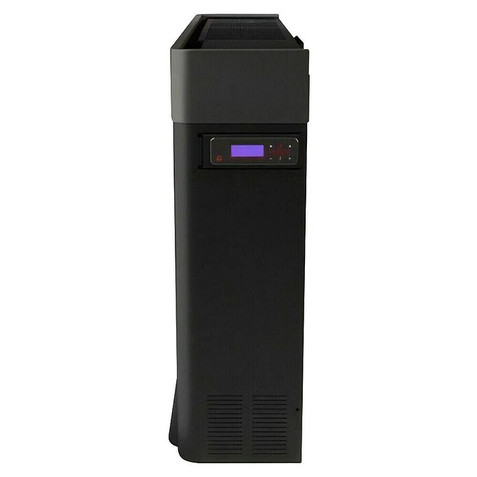 FreePoint Estufa de pellets Moon Wifi canalizable (10 kW, Volumen de calefacción: 86 m³ - 285 m³, Negro y plateado) | BAUHAUS