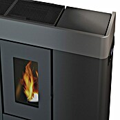 FreePoint Estufa de pellets Moon Wifi canalizable (10 kW, Volumen de calefacción: 86 m³ - 285 m³, Negro y plateado) | BAUHAUS