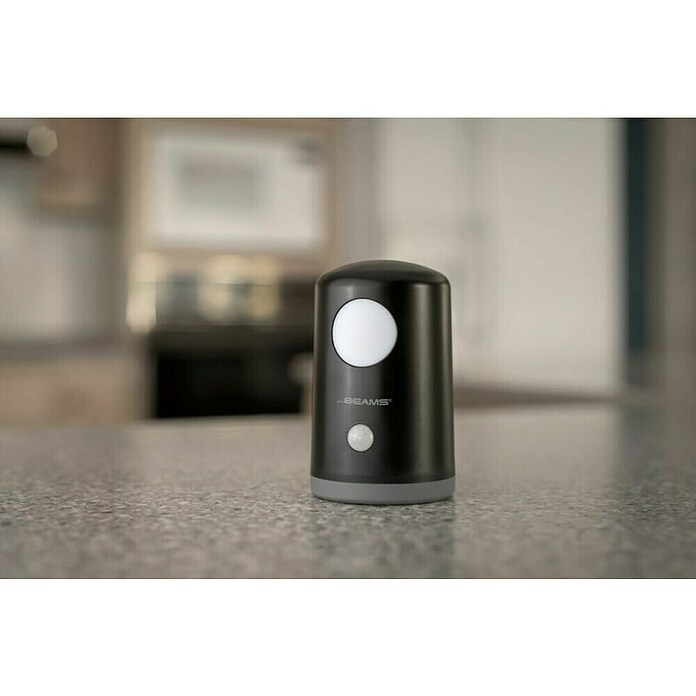 Mr. Beams Krožna namizna LED svetilka MB750  (Ø x V: 70 mm x 10,7 cm, Črna, Nevtralno bela) | 3017 - Tischleuchte | CACJ - Tischleuchte | CAC - Indoorleuchten | CA - Beleuchtung | C - Elektro | BAUHAUS