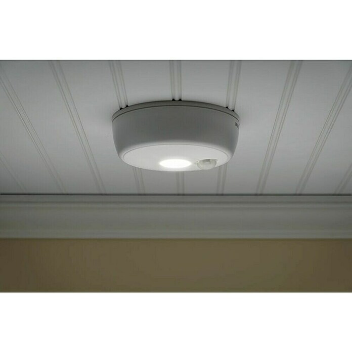 Mr. Beams LED-Sensor-Deckenleuchte rund (3 500 K, Neutralweiß, Weiß) | BAUHAUS