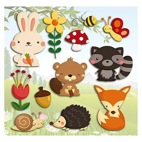 Adhesivos decorativos 3D Animales