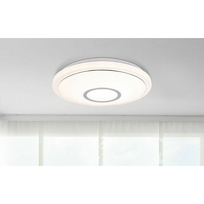 Globo Pametna okrogla stropna LED svetilka Connor  (16 W, Ø x V: 40 x 8 cm, Bela) | 3016 - Deckenleuchte | CACB - Deckenleuchten | CAC - Indoorleuchten | CA - Beleuchtung | C - Elektro | BAUHAUS