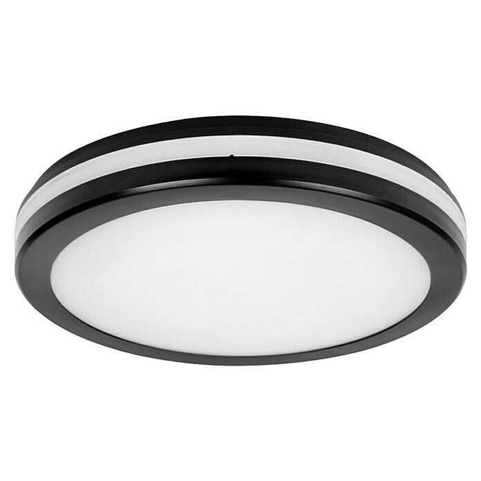 Green Tech LED okrogla stropna svetilka  (24 W, Ø x V: 30 x 5,5 cm, Črna) | 3087 - Outddor Wandstrahler | CAJA - Outdoorleuchten Hochvolt | CAJ - Outdoorleuchten | CA - Beleuchtung | C - Elektro | BAUHAUS