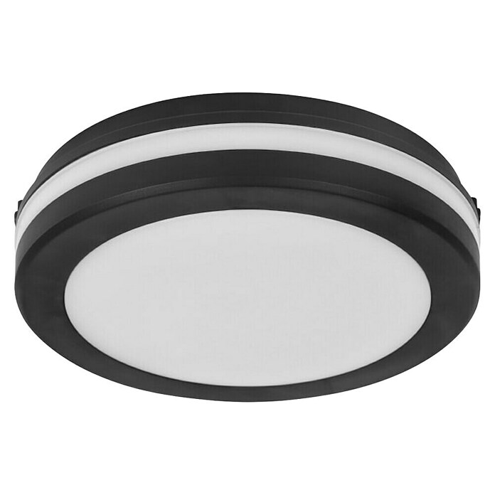 Green Tech Okrugla stropna LED svjetiljka  (24 W, Ø x V: 30 x 5,5 cm, Crna) | BAUHAUS