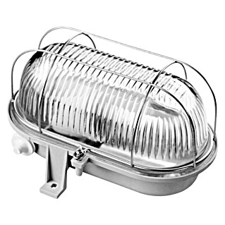 Svetilka za vlažne prostore (60 W, IP44, Siva)