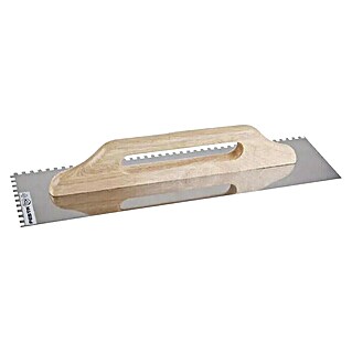 Festa Zidarska gladilica (D x Š: 500 x 130 mm, Nehrđajući čelik, Drvo, Raspored zuba: 6 x 6 mm)
