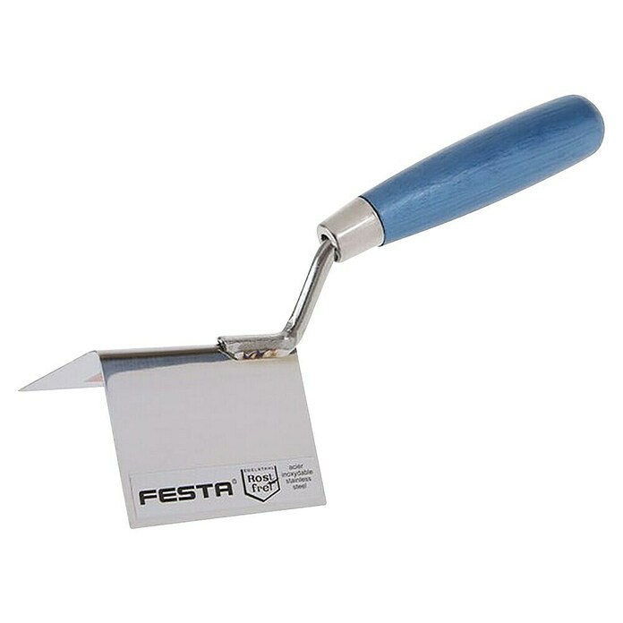 Festa Zidarska žlica za rubove  (D x Š x V: 60 x 60 x 80 mm, Nehrđajući čelik, Namijenjeno za: vanjske kuteve) | BAUHAUS