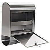 Rottner Stenski poštni nabiralnik Rondello  (Do x Š x V: 14 cm x 38,5 cm x 43,5 mm, Nerjavno jeklo, Srebrna) | 1347 - Briefkästen/Zeitungsboxen Metall | AAHE - Briefkästen/Zeitungsboxen | AAH - Sicherheit | AA - Eisenwaren | A - Eisenwaren | BAUHAUS