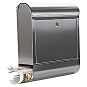 Rottner Stenski poštni nabiralnik Rondello  (Do x Š x V: 14 cm x 38,5 cm x 43,5 mm, Nerjavno jeklo, Srebrna) | 1347 - Briefkästen/Zeitungsboxen Metall | AAHE - Briefkästen/Zeitungsboxen | AAH - Sicherheit | AA - Eisenwaren | A - Eisenwaren | BAUHAUS