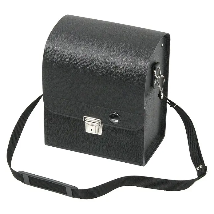Hepco & Becker Werkzeugtasche Favorit 7118 - Innenmaß: B x T x H: 210 x 140 x 280 mm, Leder - Schwarze Kameratasche mit Schultergurt, ideal für den sicheren Transport und Schutz Ihrer Fotoausrüstung.