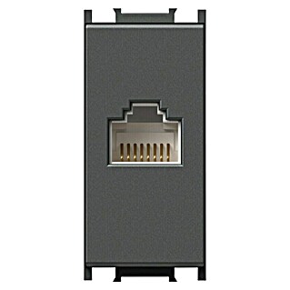 TEM Čatež Mrežna utičnica RJ45 CAT 5e (1-struko, Antracit, Podžbukna montaža)