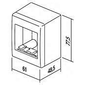 TEM Čatež Okvir za utičnicu Cubo  (Izvedba serije: 2-struko, Plastika) | BAUHAUS