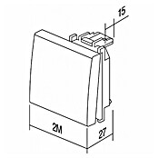 TEM Čatež Tipka  (Antracit, 2-krat) | 3211 - Markenschalter innen UP | CBCA - Markenschalter | CBC - Schalterserien | CB - Elektroinstallation | C - Elektro | BAUHAUS