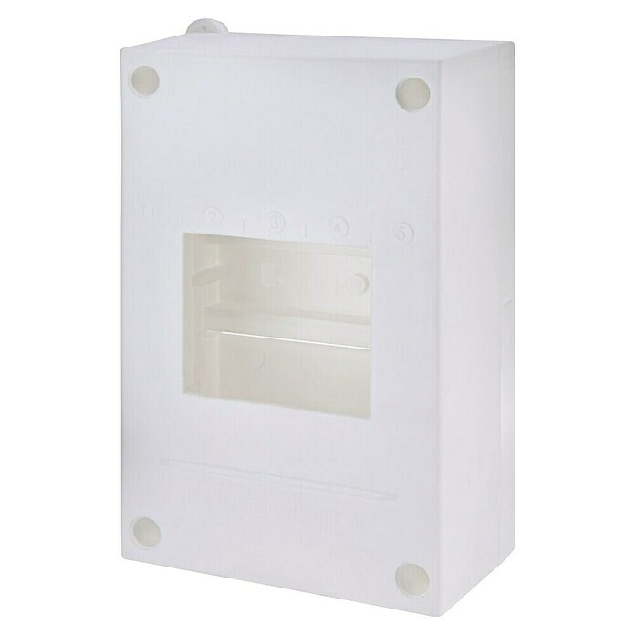 Avtomatski razdelilnik  (Število vrstic: 1 kos, 9,7 x 5,7 cm, Število modulov: 5 kos) | 3312 - Sicherungskasten AP Standard | CBFB - Sicherungskästen und Zubehör | CBF - Hausinstallation | CB - Elektroinstallation | C - Elektro | BAUHAUS