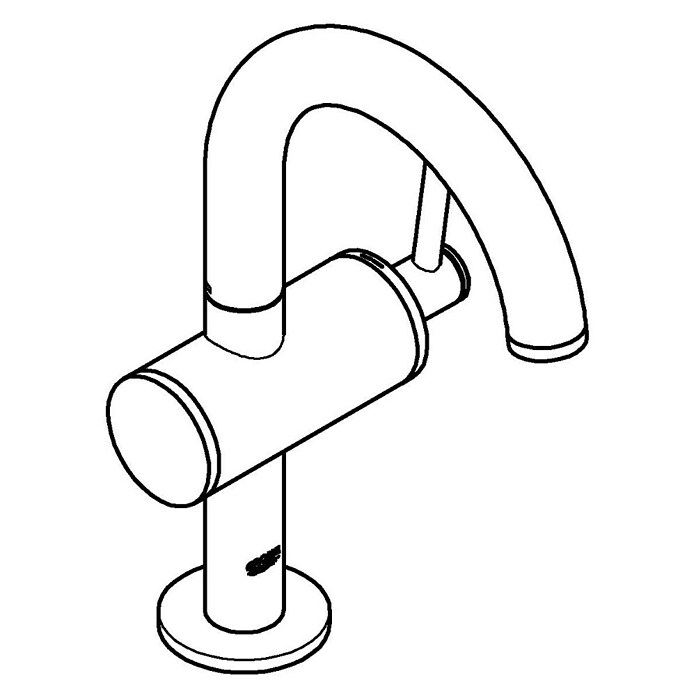 Grohe Atrio Waschtischarmatur M-Size (Supersteel, Matt) | BAUHAUS
