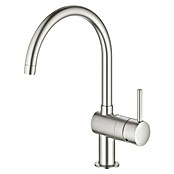 Grohe Spültischarmatur Minta (C-Auslauf, Supersteel, Matt, Schwenkbar) | BAUHAUS