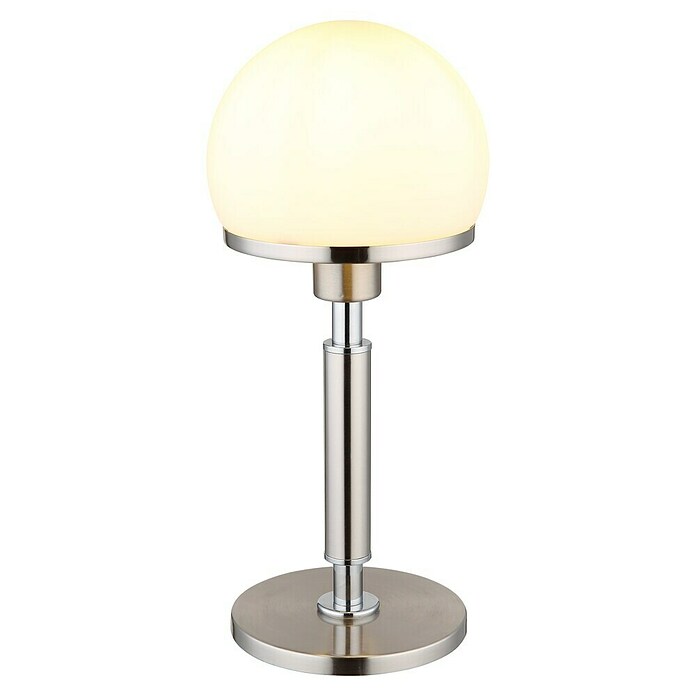 Globo Okrugla stolna svjetiljka Haku  (40 W, Srebrna, Bijela) | BAUHAUS