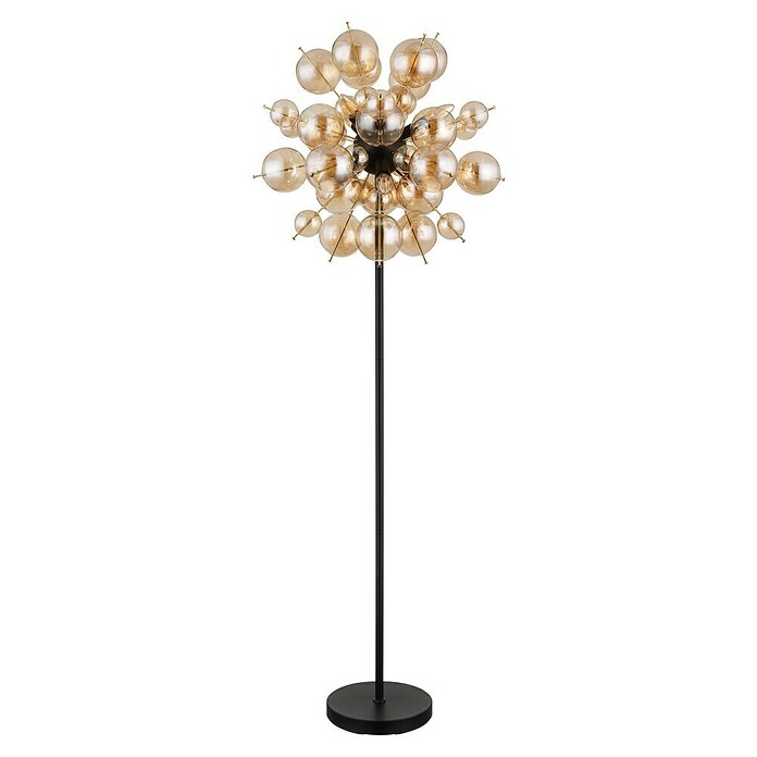 Globo Udo Stajaća svjetiljka  (25 W, Visina: 155 cm, Crna, Jantar) | BAUHAUS