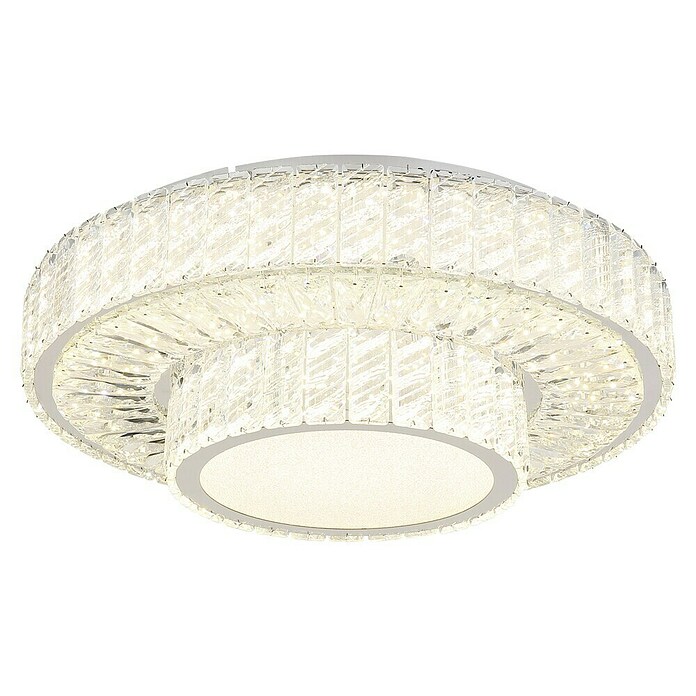 Globo Mucky Okrugla stropna LED svjetiljka  (50 W, Ø x V: 50 x 17,3 cm, Srebrna, Topla bijela) | BAUHAUS