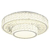 Globo Mucky Okrugla stropna LED svjetiljka  (50 W, Ø x V: 50 x 17,3 cm, Srebrna, Topla bijela) | BAUHAUS