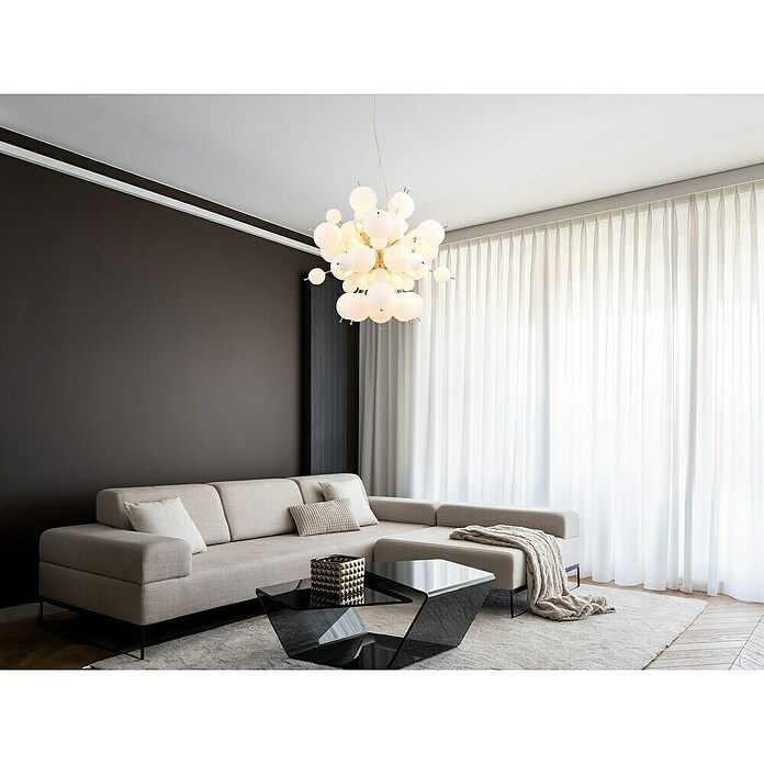 Globo Udo Visilica  (25 W, Ø x V: 55 x 120 cm, Bijela, Srebrna) | BAUHAUS