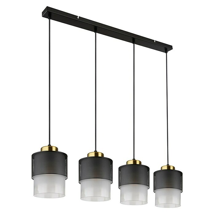 Globo Lámpara colgante Olga (60 W, L x An x Al: 91 x 16 x 120 cm, Negro, Negro) | BAUHAUS