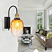 Globo Salvy Zidna svjetiljka  (60 W, Ø x V: 15 x 35 cm, Crna, Jantar) | BAUHAUS