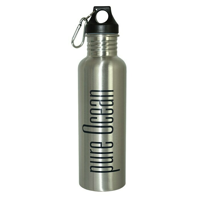 Yachticon Trinkflasche (750 ml, Edelstahl, Silber)