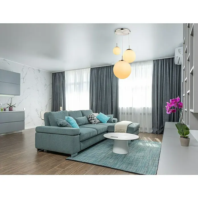Globo Joel Pendelleuchte - 60 W, Ø x H: 30 x 80 cm, Weiß opal, Nickel matt - Elegante Wohnzimmerbeleuchtung: Moderne Hängeleuchte mit mehreren Kugelschirmen sorgt für stilvolles Ambiente und angenehmes Licht im Raum.