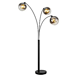 Globo Newcastle Lámpara de pie (60 W, Altura: 200 cm, Negro, Negro)