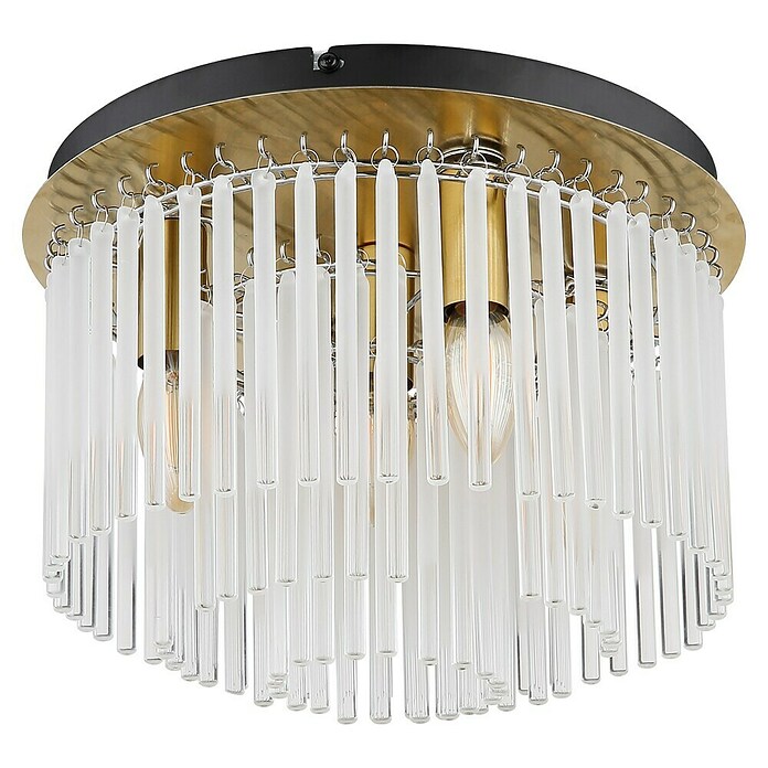 Globo Gorley Okrugla stropna svjetiljka  (40 W, Ø x V: 32 x 23 cm, Zlatna) | BAUHAUS